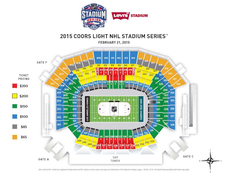 Sharks Game Seating Chart