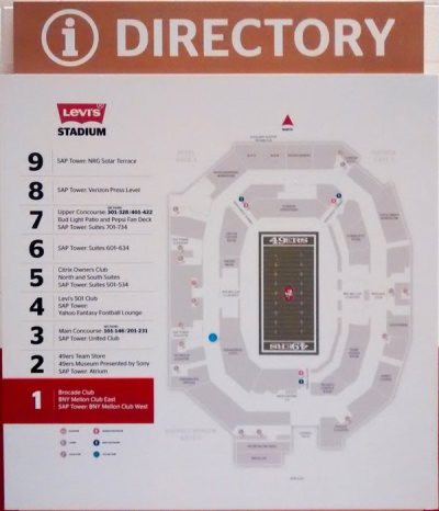 Levi's Stadium has 9 levels within the SAP Tower